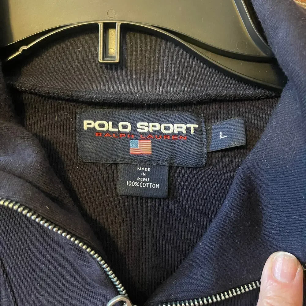 Ralph Lauren Polo Sport Men's Zipper Turtleneck Long Sleeves Shirt Size Large